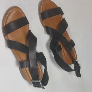 Madden Girl Sandals Tulum Black Size 7M